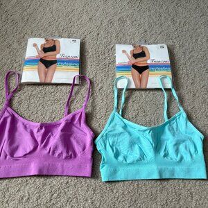 NEW in original packaging, 2-pack wirefree bralettes, size S/M